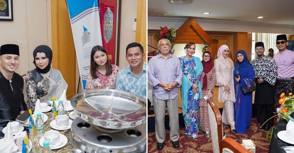 Image from: Sanggup berjaga hingga 4 pagi buat kek, Umie Aida tunaikan hasrat anak seni bertemu Tun M - ‘Dah macam festival filem’