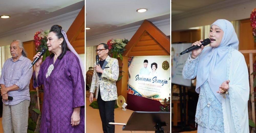Image from: Sanggup berjaga hingga 4 pagi buat kek, Umie Aida tunaikan hasrat anak seni bertemu Tun M - ‘Dah macam festival filem’