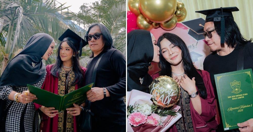 Image from: ‘Terbanglah tinggi wahai anakku’ - Salina Saibi titipkan doa buat anak sulung, wajah seiras ibu curi perhatian netizen