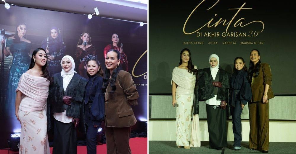 Image from: Tenang lagu Cinta Di Akhir Garisan 2.0 dibandingkan, Ajai pertahan gabungan vokal Marsha, Adira, Nadeera, Aisha Retno — 'Versi pertama dah terbaik...'
