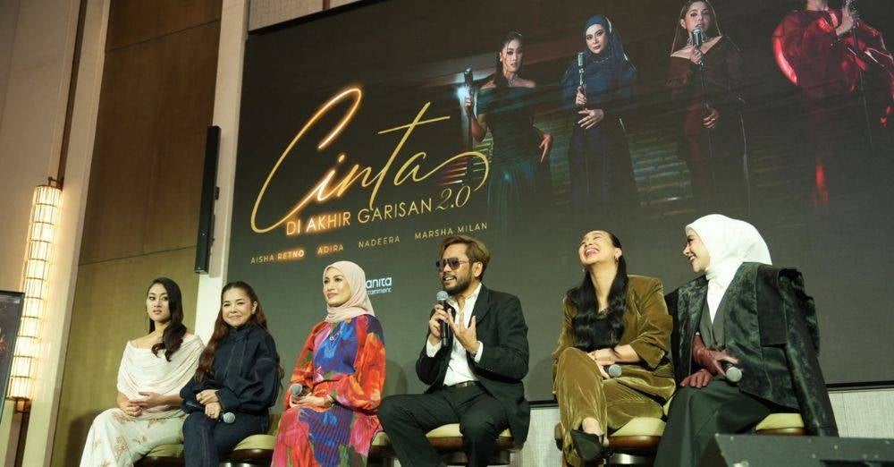 Image from: Tenang lagu Cinta Di Akhir Garisan 2.0 dibandingkan, Ajai pertahan gabungan vokal Marsha, Adira, Nadeera, Aisha Retno — 'Versi pertama dah terbaik...'