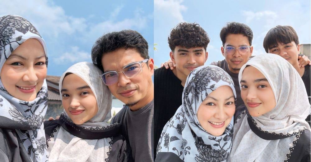 Image from: 'Abahnya berat mulut...' Abby Abadi luang masa bersama 3 anak tiri, dedah kasih sayang suami tersimpan dalam doa