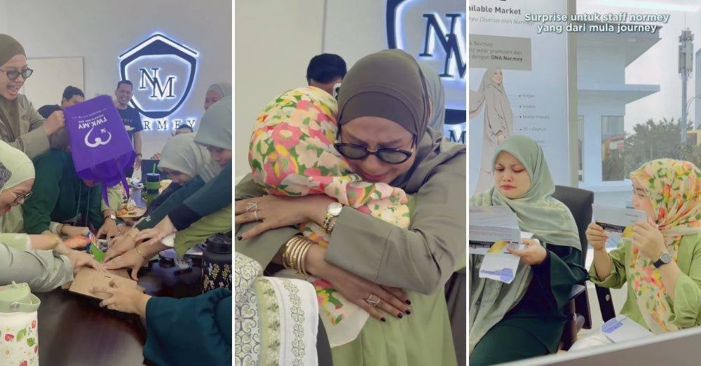 Image from: Kejutan istimewa Norman Hakim dan Memey Suhaiza buat staf, hadiah tunaikan umrah undang sebak – ‘Bila ALLAH izinkan, tiada yang mustahil’