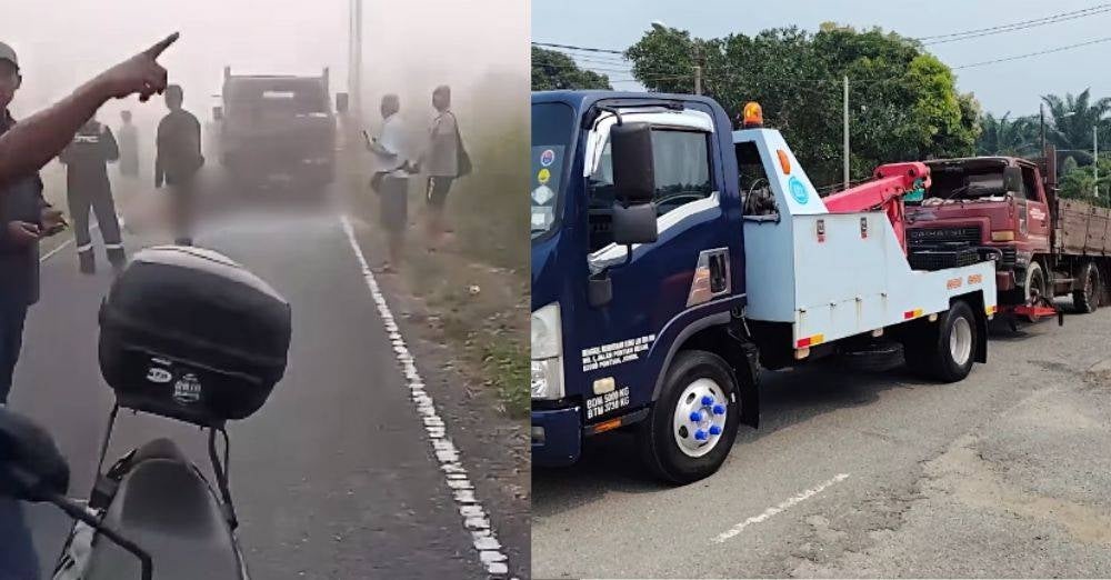 Image from: 'Dah beritahu tak payah pergi sekolah...' Ibu pilu hilang tiga anak serentak dalam kemalangan, CCTV rakam motosikal berpatah balik