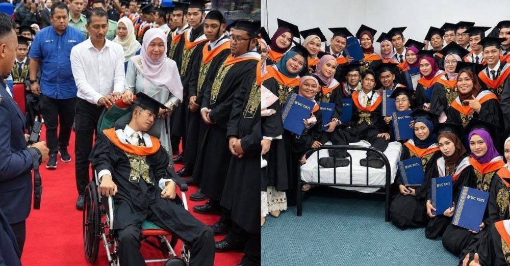 Image from: 'Jangka hayat 12-18 bulan...' Bapa tunai impian anak kanser otak genggam ijazah, berkorban 2 hari dalam ambulans