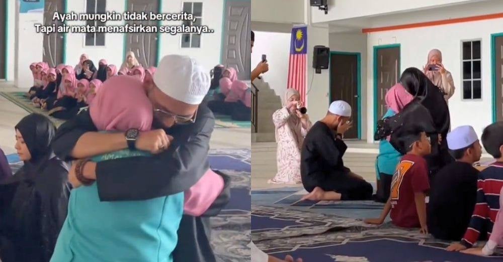 Image from: 'Anugerah terindah bukan sahaja di dunia...' Ustaz Lah menitis air mata, dua puteri tamat hafazan 30 juzuk al-Quran selang tujuh bulan
