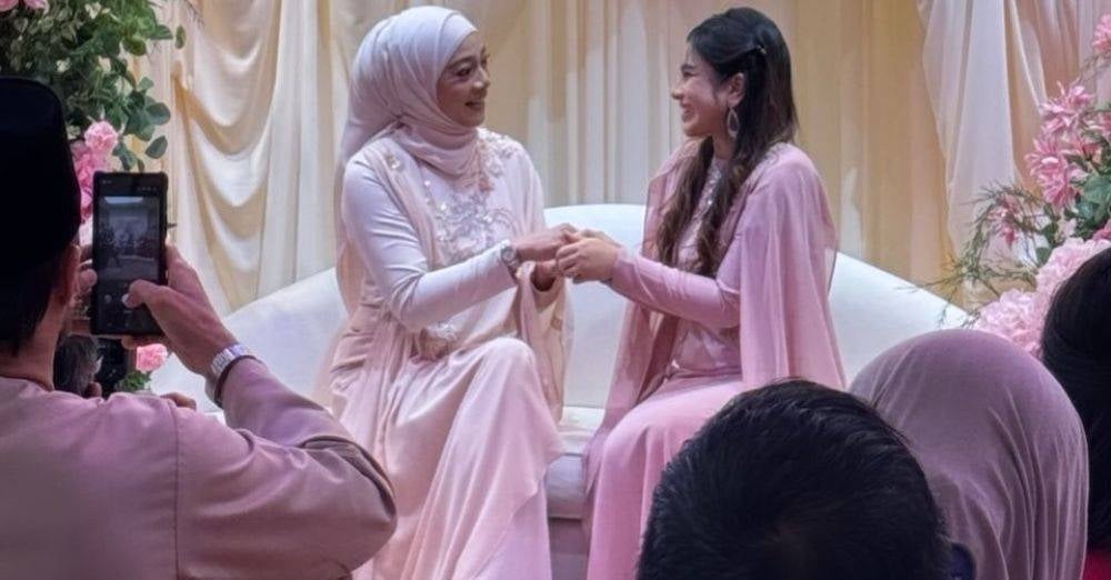 Image from: ‘Sejak Aril dalam perut lagi, mama dah berjanji...’ Anak sulung bertunang, Linda Rafar imbas pengorbanan besarkan anak