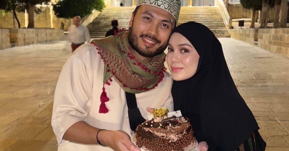 Image from: ‘Tahun ini si kecil sambut birthday daddy...’ Nelydia dedah wajah anak sulung, syukur doa di Masjid Al-Aqsa jadi kenyataan