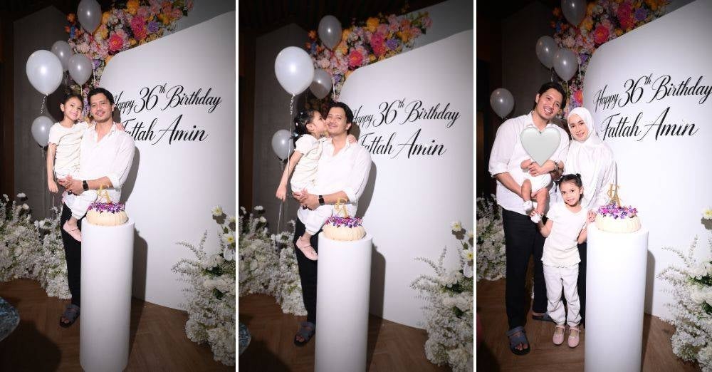 Image from: 'Teruja nak bawa adik masuk live...' Fattah Amin buka cerita gelagat Fatima sayang baby Jarir, akui gilir-gilir berjaga malam bersama Amira