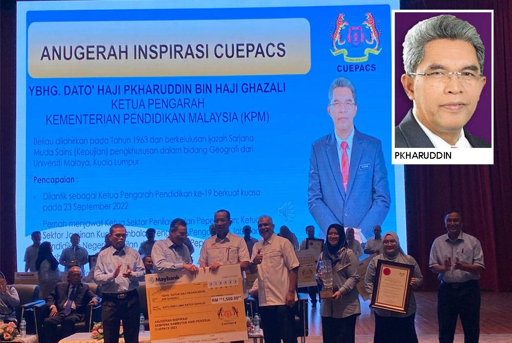 Ketua Pengarah Pendidikan Terima Anugerah Inspirasi Cuepacs