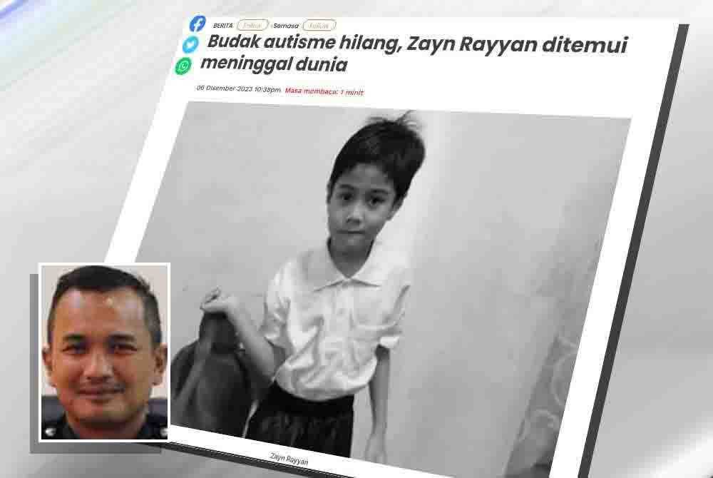 Kematian Zayn Rayyan Diklasifikasikan Sebagai Kes Bunuh