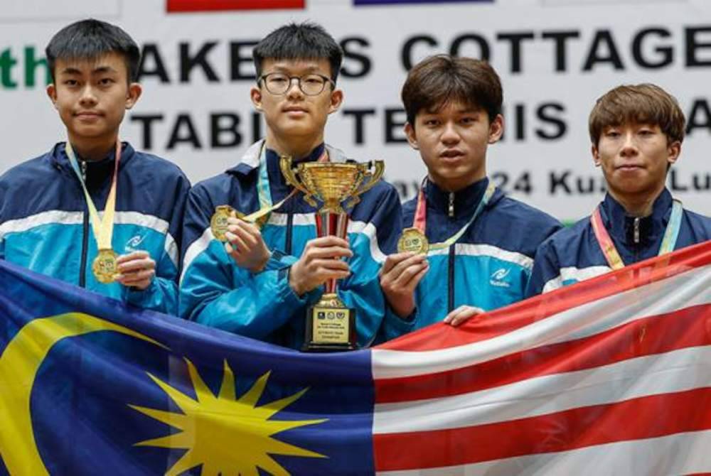 Pingpong B-19, B15 Cipta Sejarah Ungguli Kejohanan Remaja SEA 2024