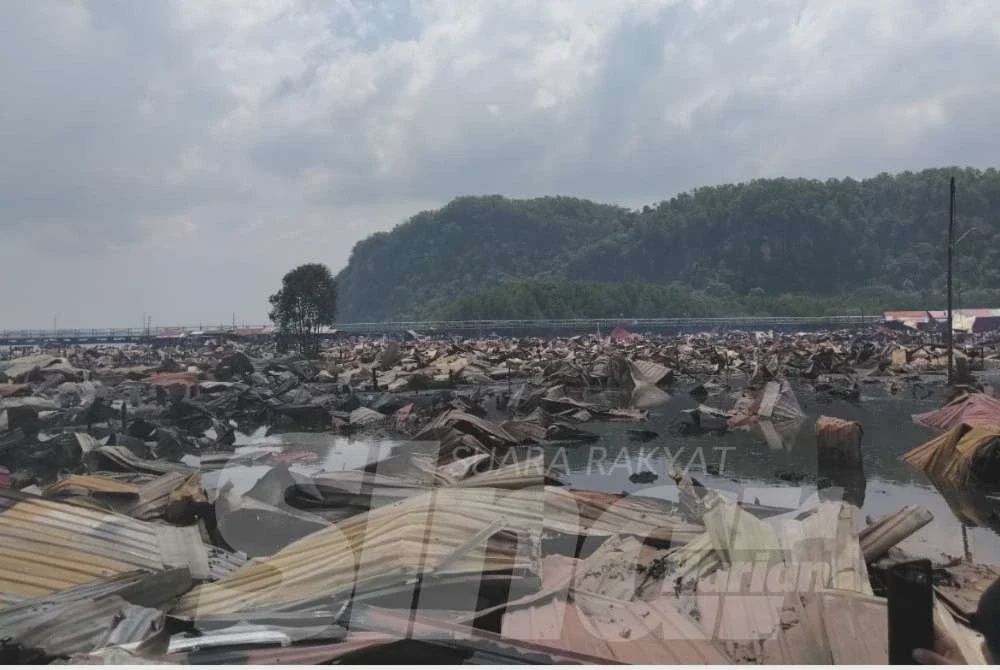 Image from: 1,000 rumah musnah dalam kebakaran di Sandakan
