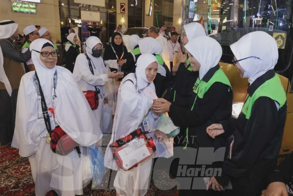 Image from: Syukur, jemaah haji KT01 selamat tiba di Makkah