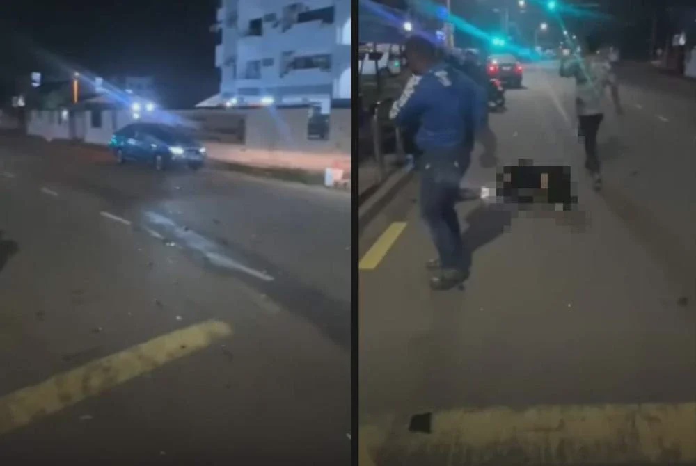 Image from: Ibu muda maut dirempuh kereta dipandu lelaki disyaki mabuk