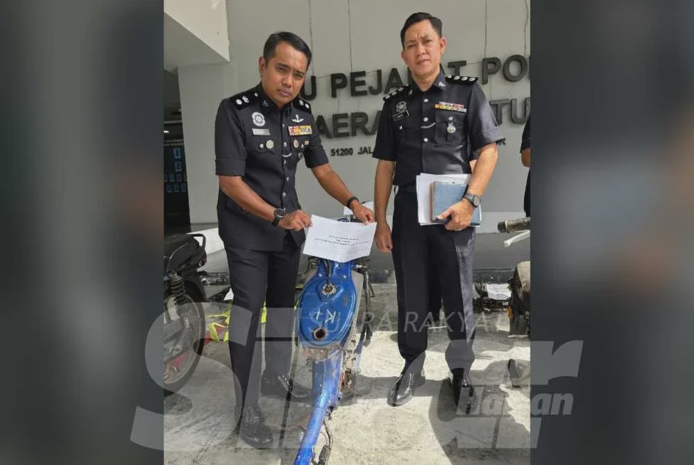 Image from: Geng Hadi lerai motosikal curi, buang rangka dalam sungai