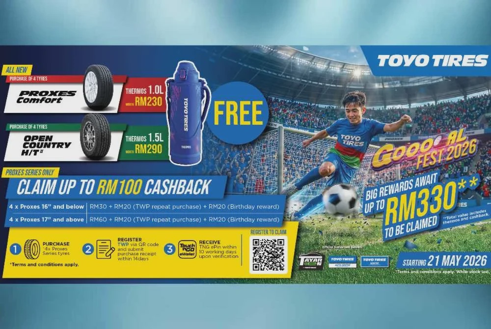 Image from: Toyo Tires lancar Goal Fest 2026, perkenal tayar baharu sempena musim Piala Dunia