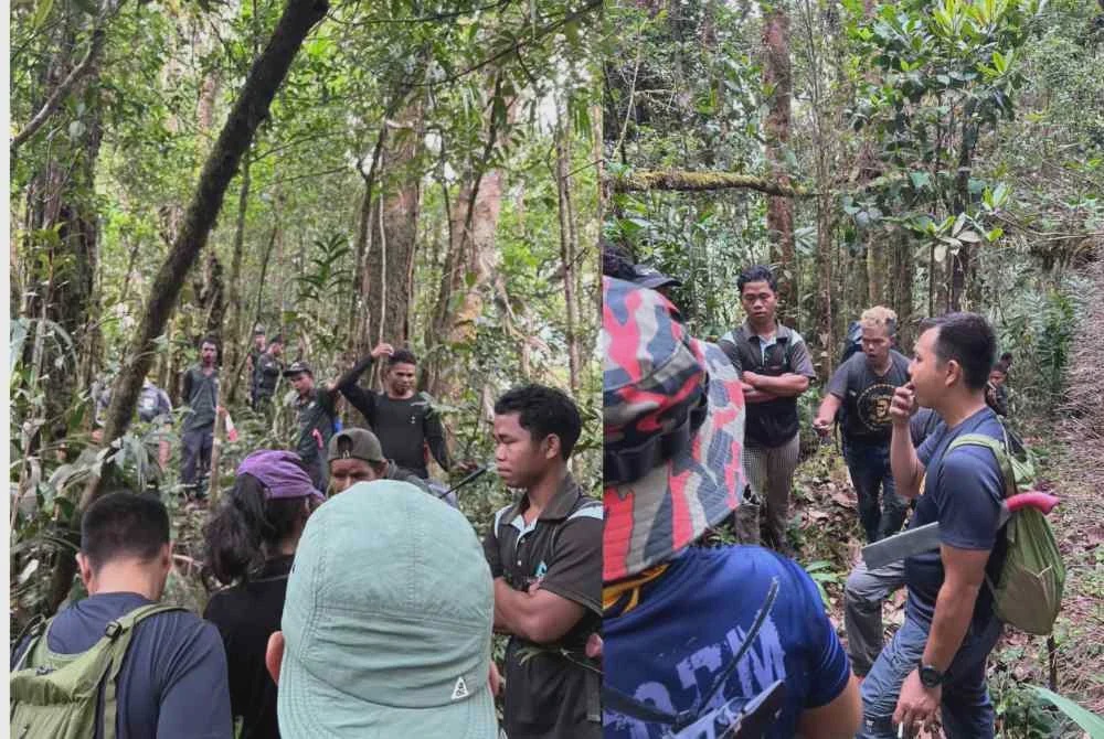 Image from: Orang Asli Pahang bantu SAR laluan Gunung Rayu sejak empat hari