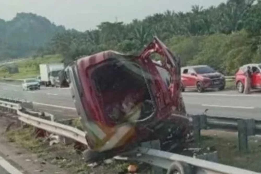 Image from: Wanita putus kaki kiri SUV terbabas di LPT2