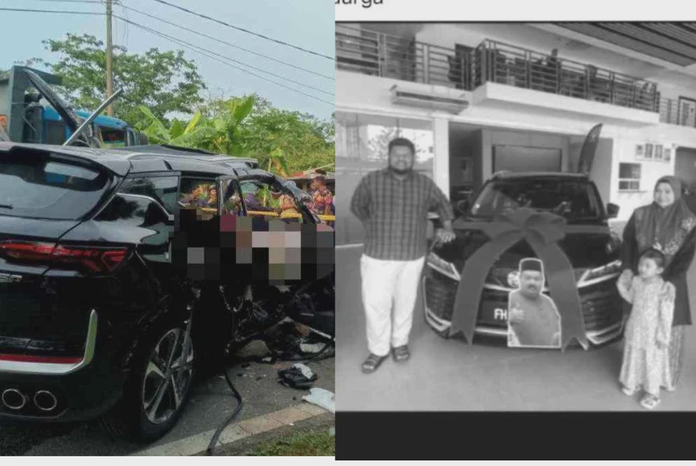 Image from: [VIDEO] Enam sekeluarga terkorban: Proton X50 baru keluar kedai  pagi tadi