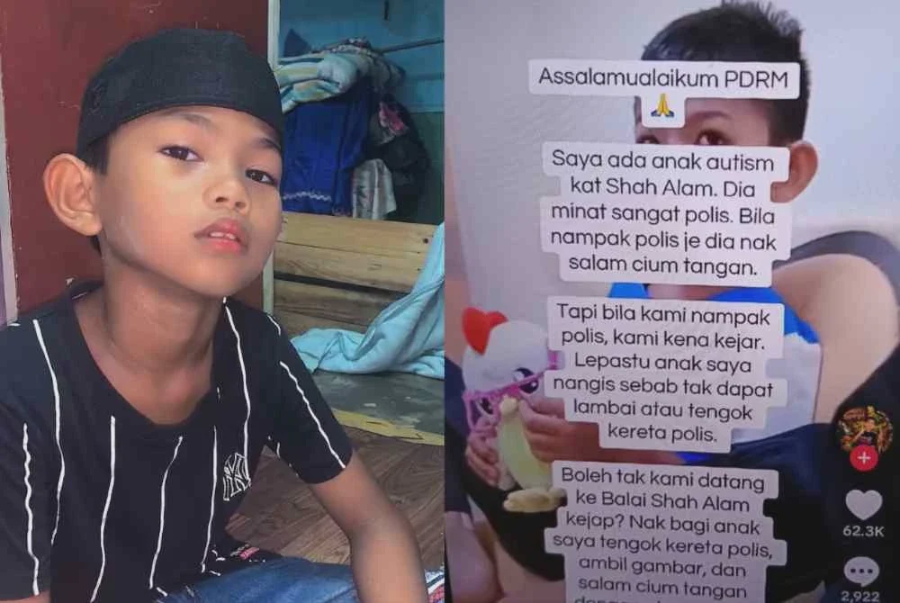 Image from: 'Bila nampak polis, kami kena kejar'