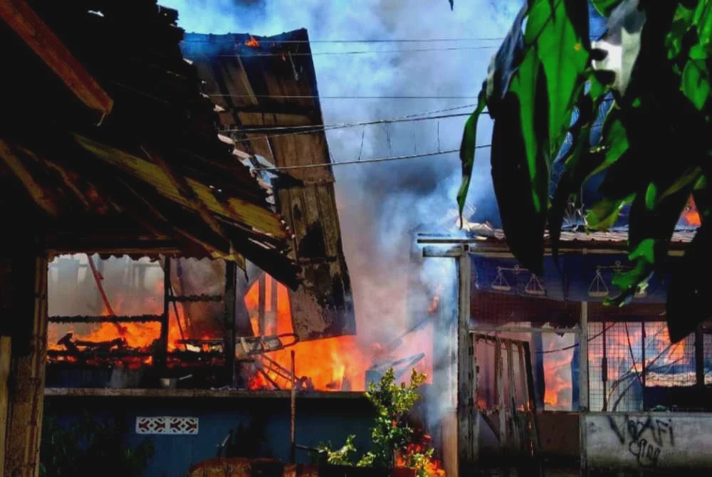 Image from: Siasatan punca kebakaran Kampung Cina dijangka selesai hari ini