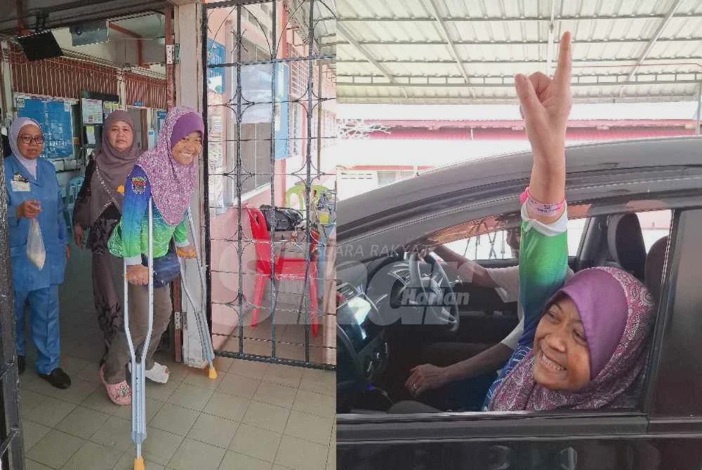 Image from: [VIDEO] 'Alhamdulillah saya sihat' - Jaslinda dibenar keluar hospital