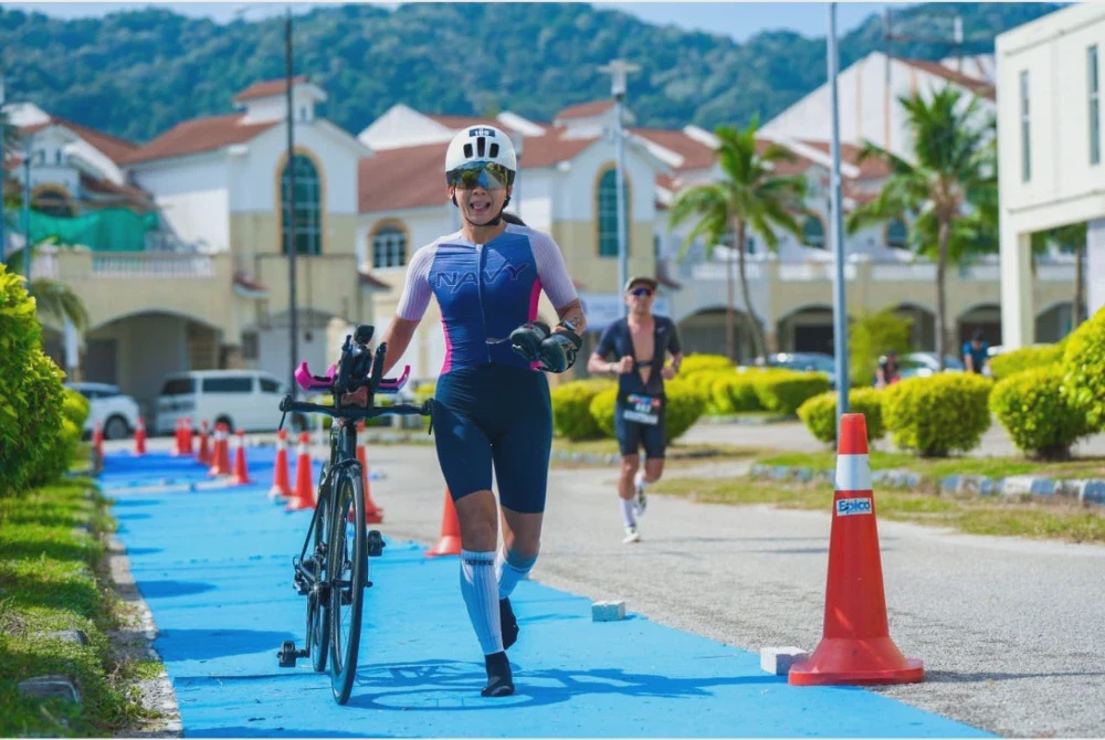 Image from: Rabani tebus kecewa, raih gelaran 113 Triathlon di Pangkor