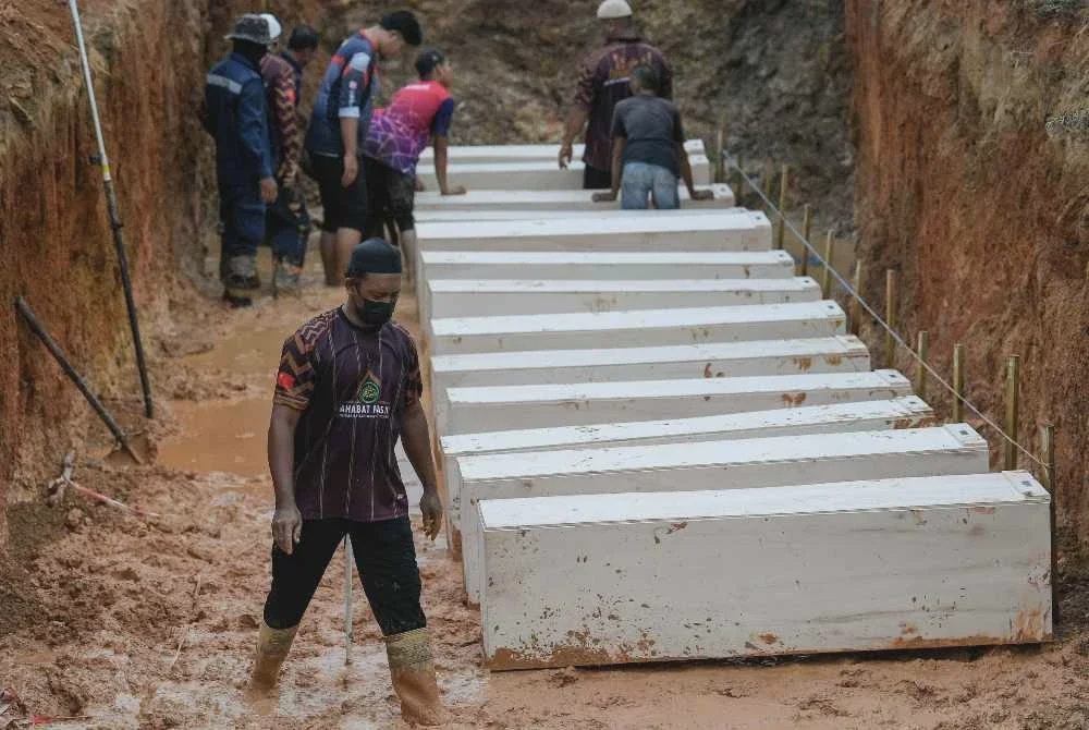 Image from: 27 mangsa bot karam Rohingya di Langkawi selamat dikebumikan