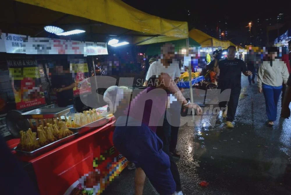 Image from: [VIDEO] Enggan diperiksa, warga asing bergelut dengan pegawai JIM
