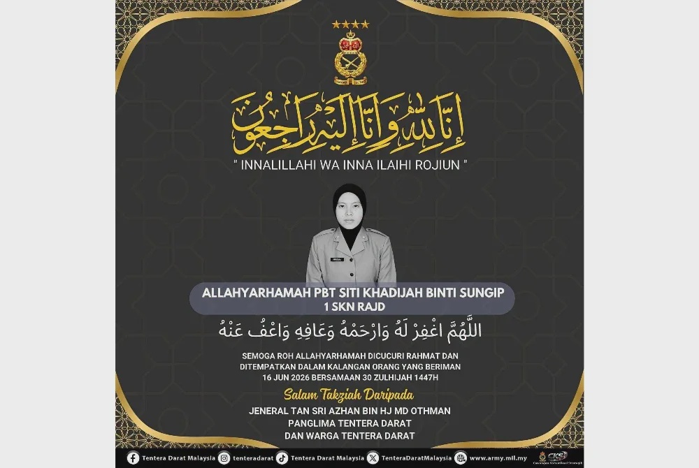 Image from: Dua anggota tentera maut terkena bom semasa latihan