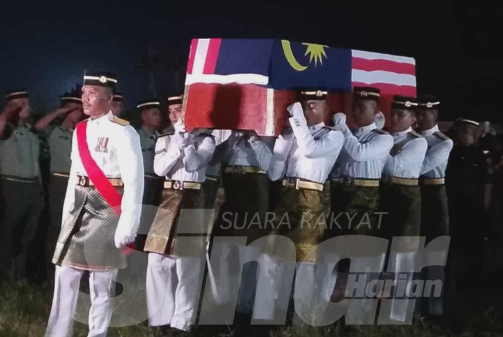 Image from: Jenazah Koperal Norazmi selamat dikebumikan di Masjid Al-Busyra