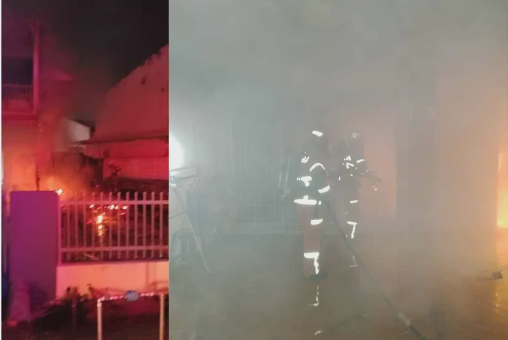Image from: Dua melecur, seorang sesak nafas rumah sewa terbakar