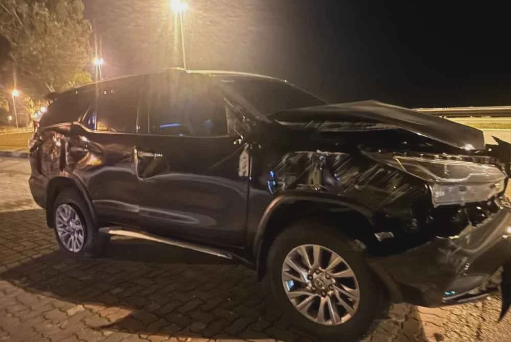 Image from: Pegawai media Ahmad Zahid terlibat kemalangan