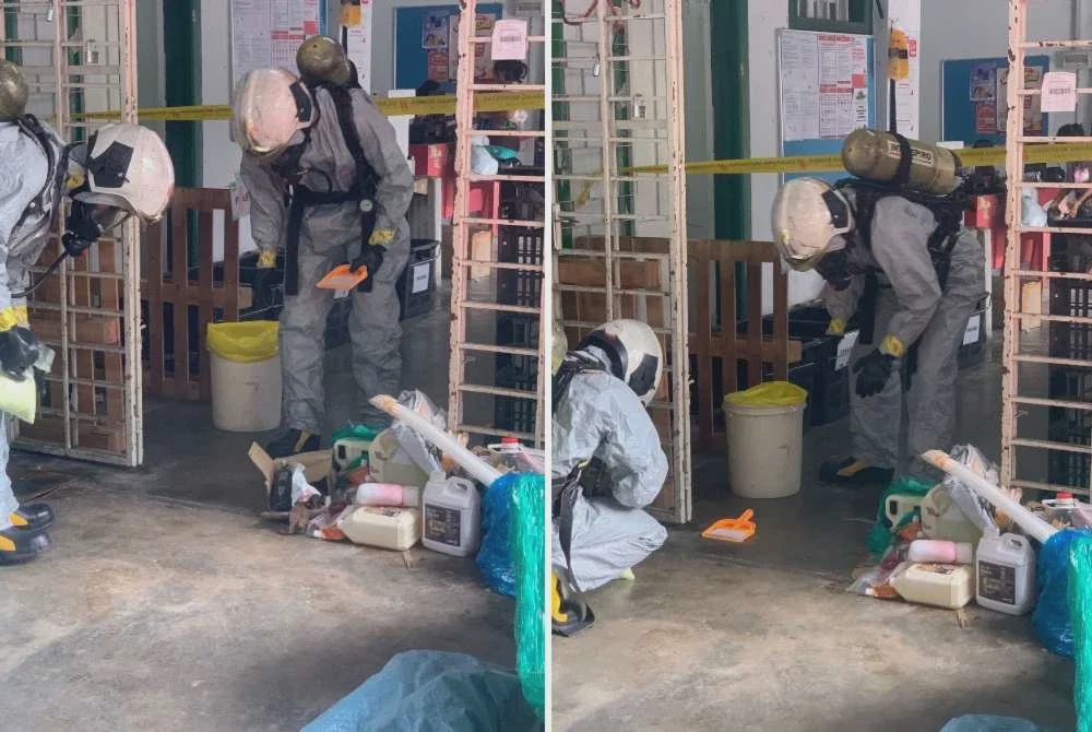 Image from: Tumpahan merkuri: Lima pekerja kurier dikejarkan ke hospital