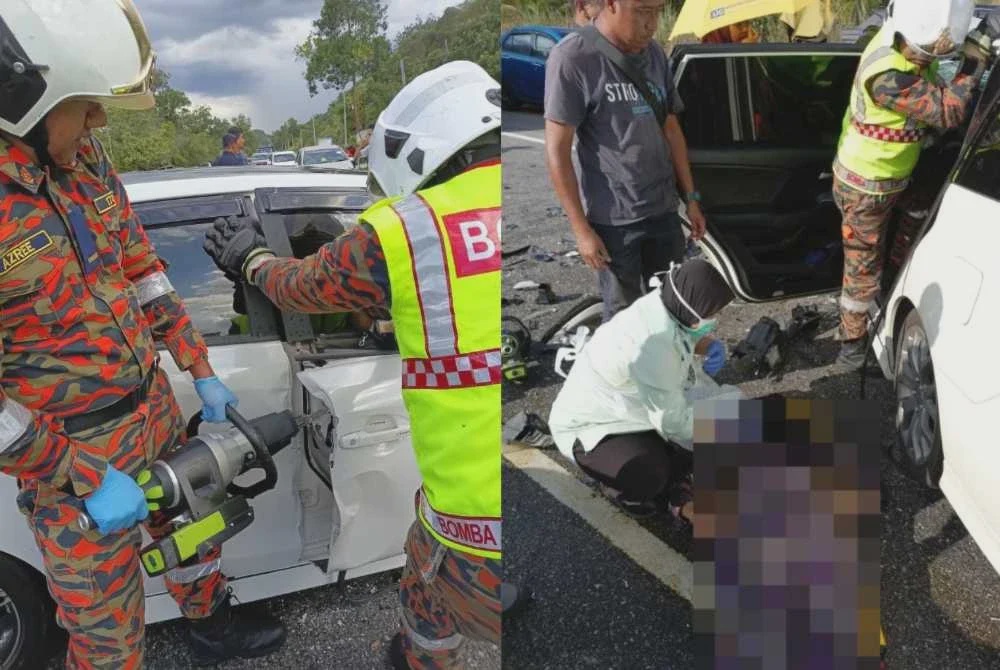 Image from: Inspektor polis, guru wanita maut MPV bertembung kereta