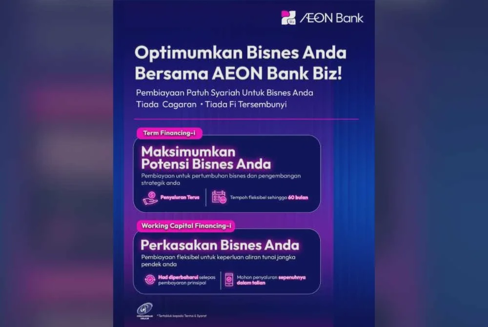 Image from: AEON Bank Biz pacu pertumbuhan perniagaan dengan pembiayaan patuh syariah