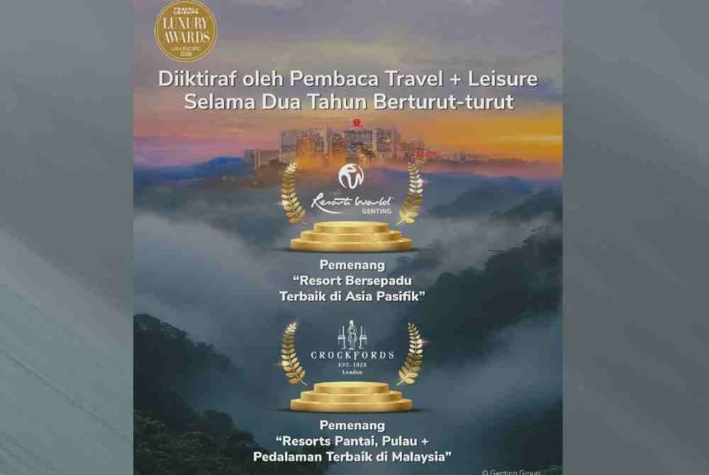 Image from: Resorts World Genting raih pengiktirafan Travel + Leisure Asia Pasifik 2026