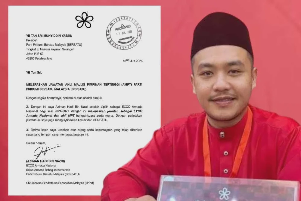 Image from: Lagi MPT Bersatu letak jawatan, 150 ahli umum keluar parti hari sama