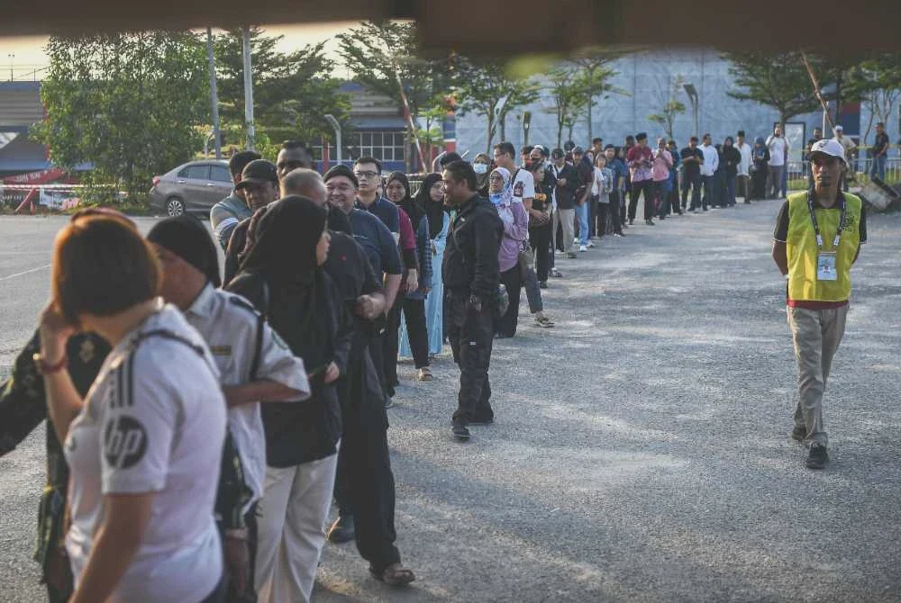 Image from: PRN Johor: Cuaca baik iringi hari pengundian, hujan lebat di Muar