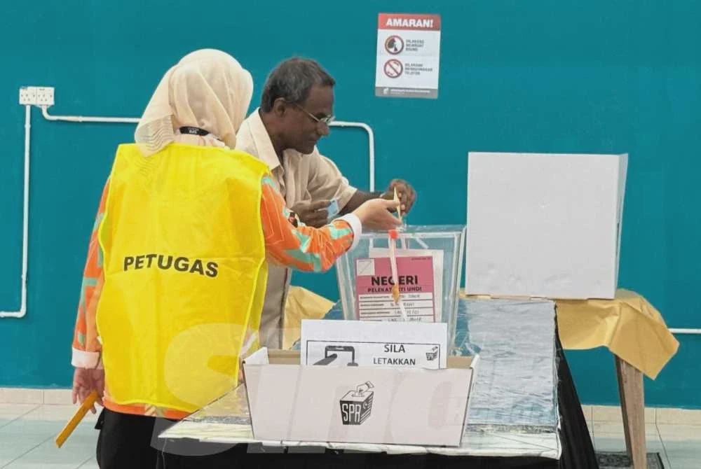 Image from: PRN Johor: Pesara pilih awal pagi selesai urusan pengundian