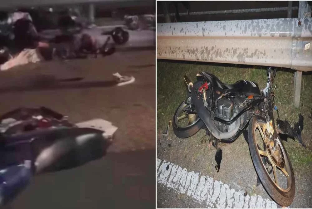 Image from: Empat maut nahas konvoi RXZ: Lebih 30 penunggang motosikal terbabit, 20 cedera - Polis