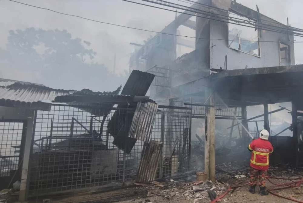 Image from: Lelaki disiasat bakar rumah ibu