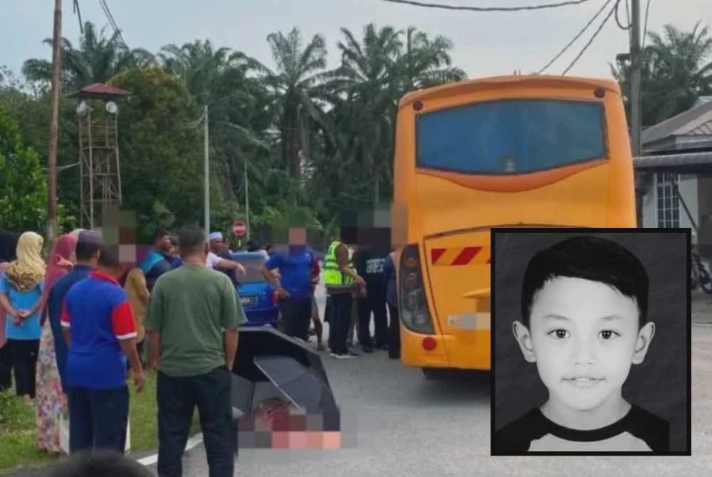 Image from: 'Saya tak salahkan pemandu bas, sudah takdir' - Bapa murid Tahun Satu maut dilanggar bas