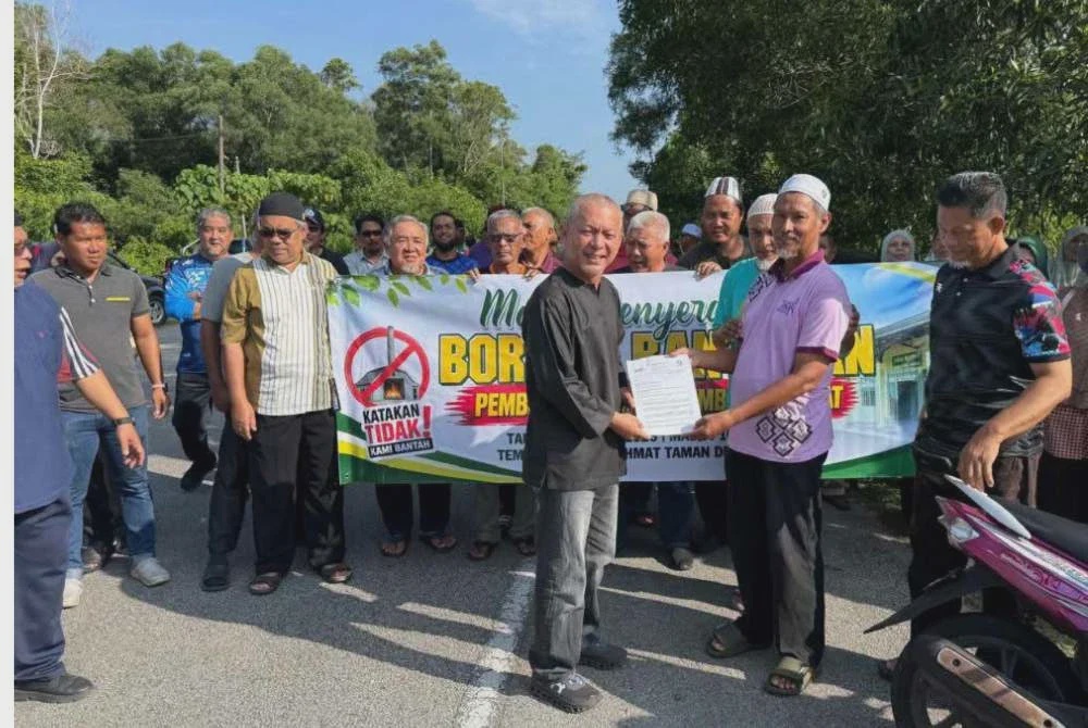 Image from: Penduduk Bukit Kuang bantah projek krematorium berdekatan surau, penempatan