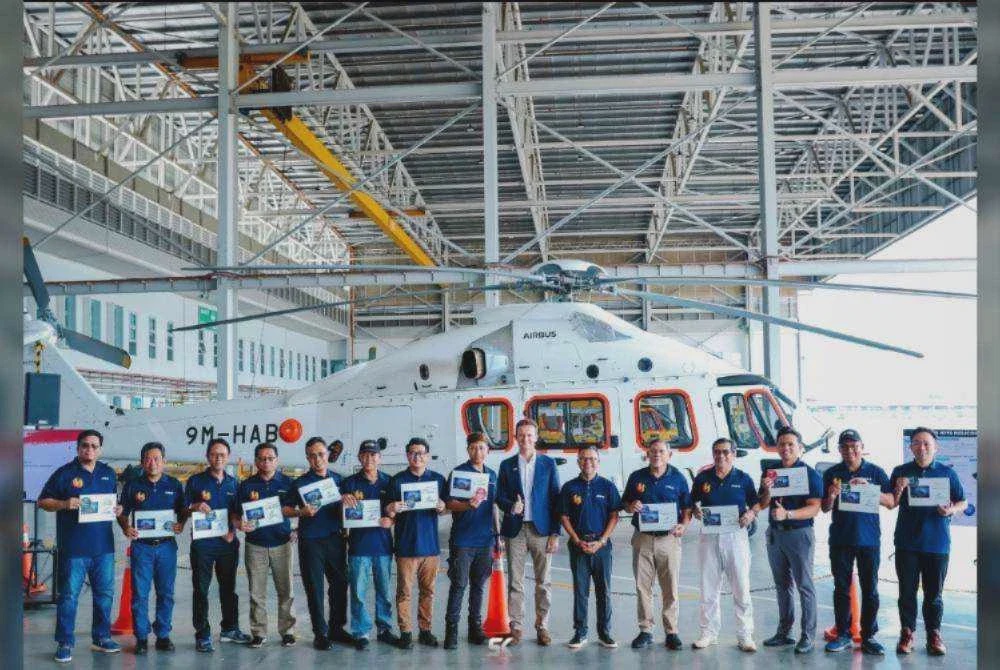 Image from: HAS raih pengiktirafan Airbus, 18 juruterbang capai pencapaian jam penerbangan H175