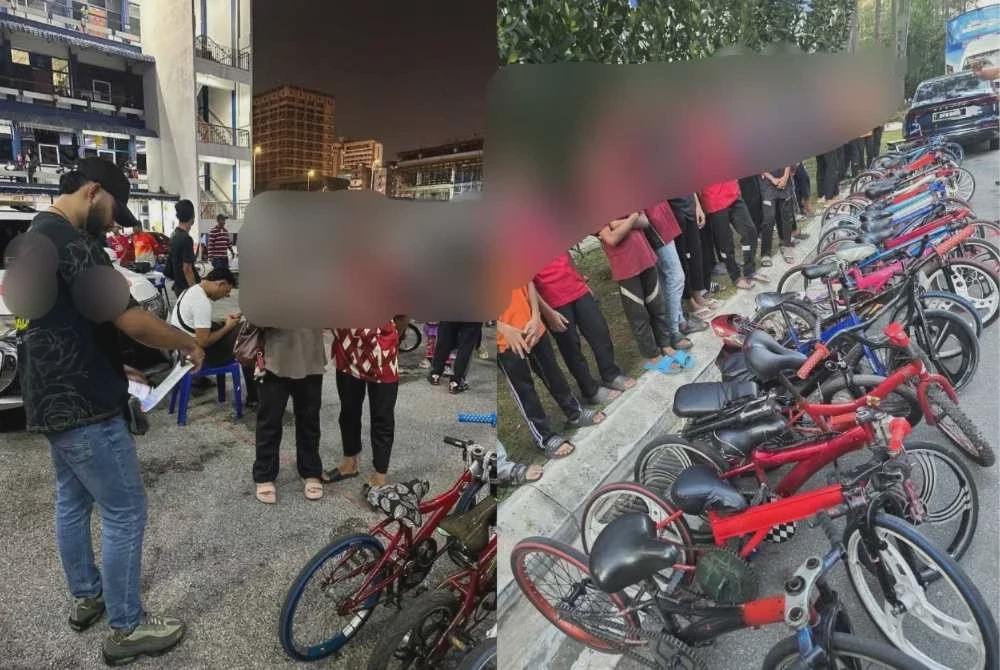 Image from: Polis gempur 'lokasi panas' basikal lajak