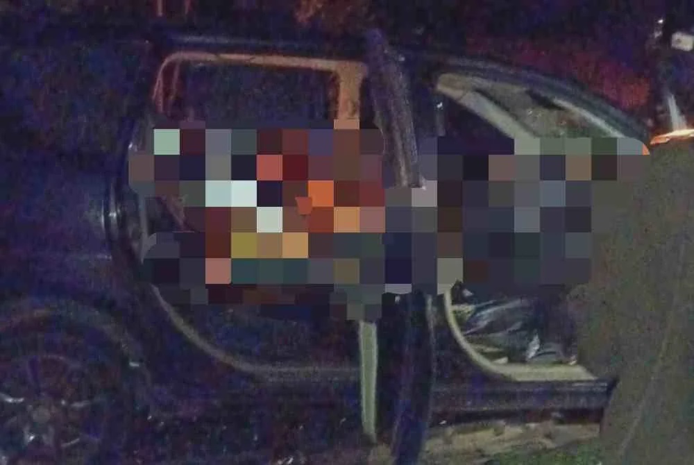 Image from: Lagi tragedi berdarah, tiga maut kenderaan bertembung
