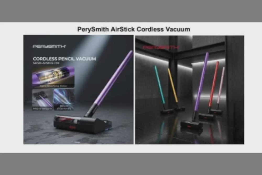 Image from: PerySmith perkenal vakum tiub ultra-langsing pertama berjenama Malaysia