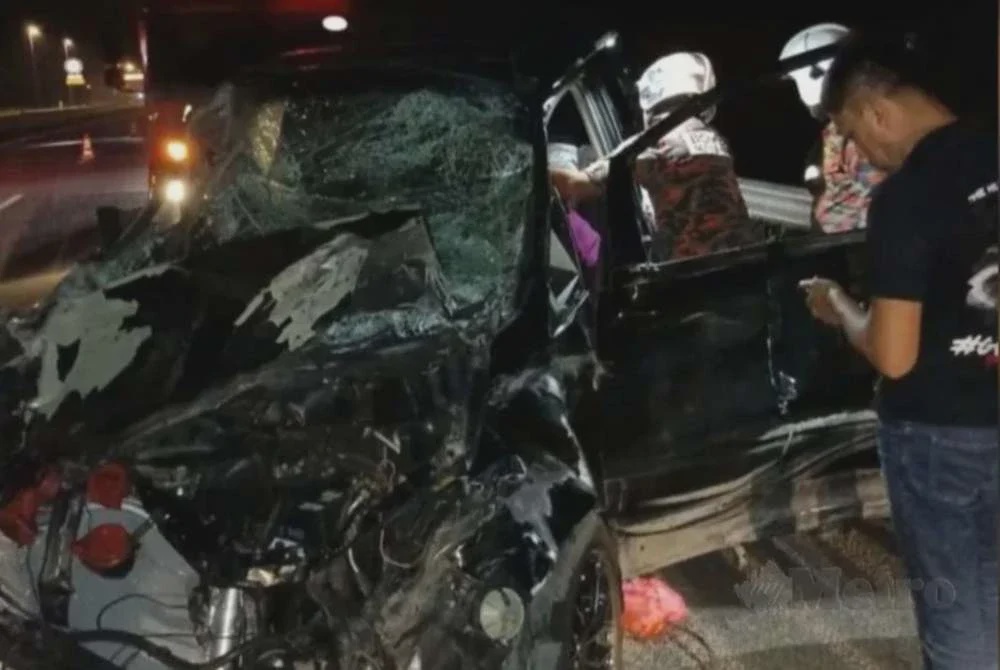 Image from: 'Isteri patah tangan, kereta rosak teruk' - Mangsa nahas gajah pertimbang tindakan undang-undang